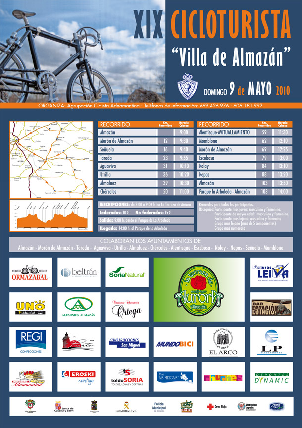 Cartel XIX Marcha Ciclista Almazán Cartel XIX Marcha Ciclista Almazán